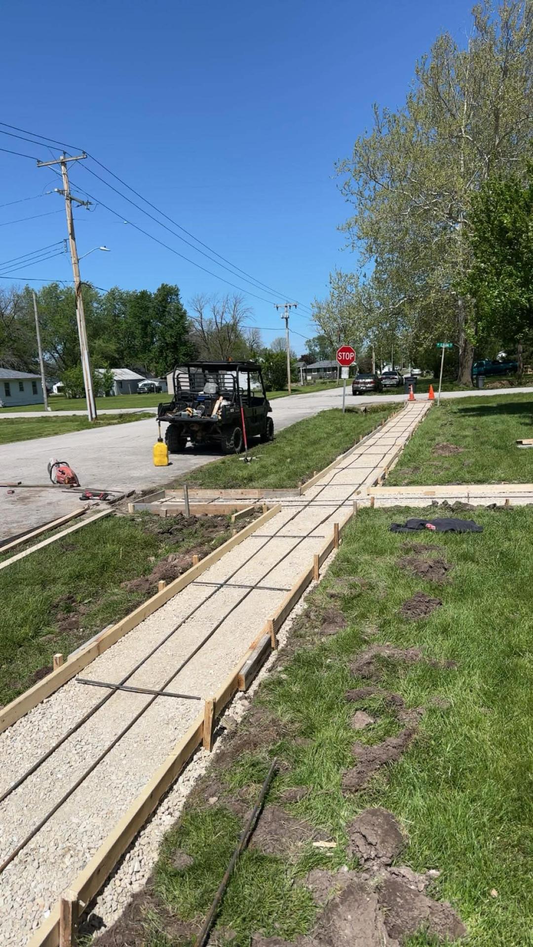 Sidewalk prep