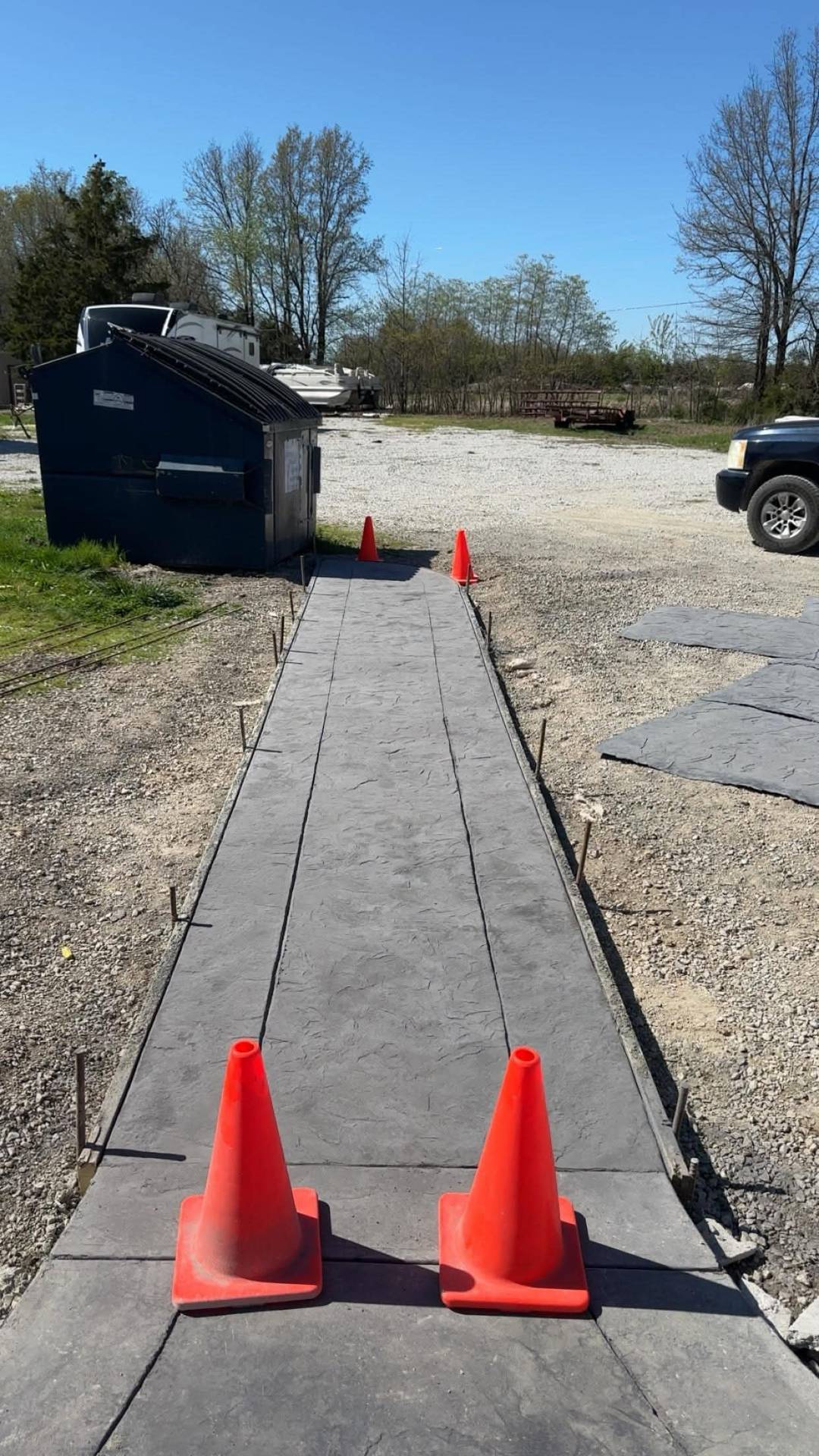 Stamped Walkway